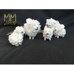 Felt animal model Sheep white (small)