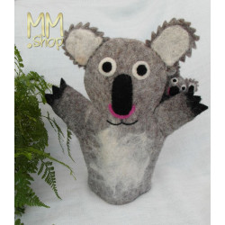 Felt animal model Koala Bear